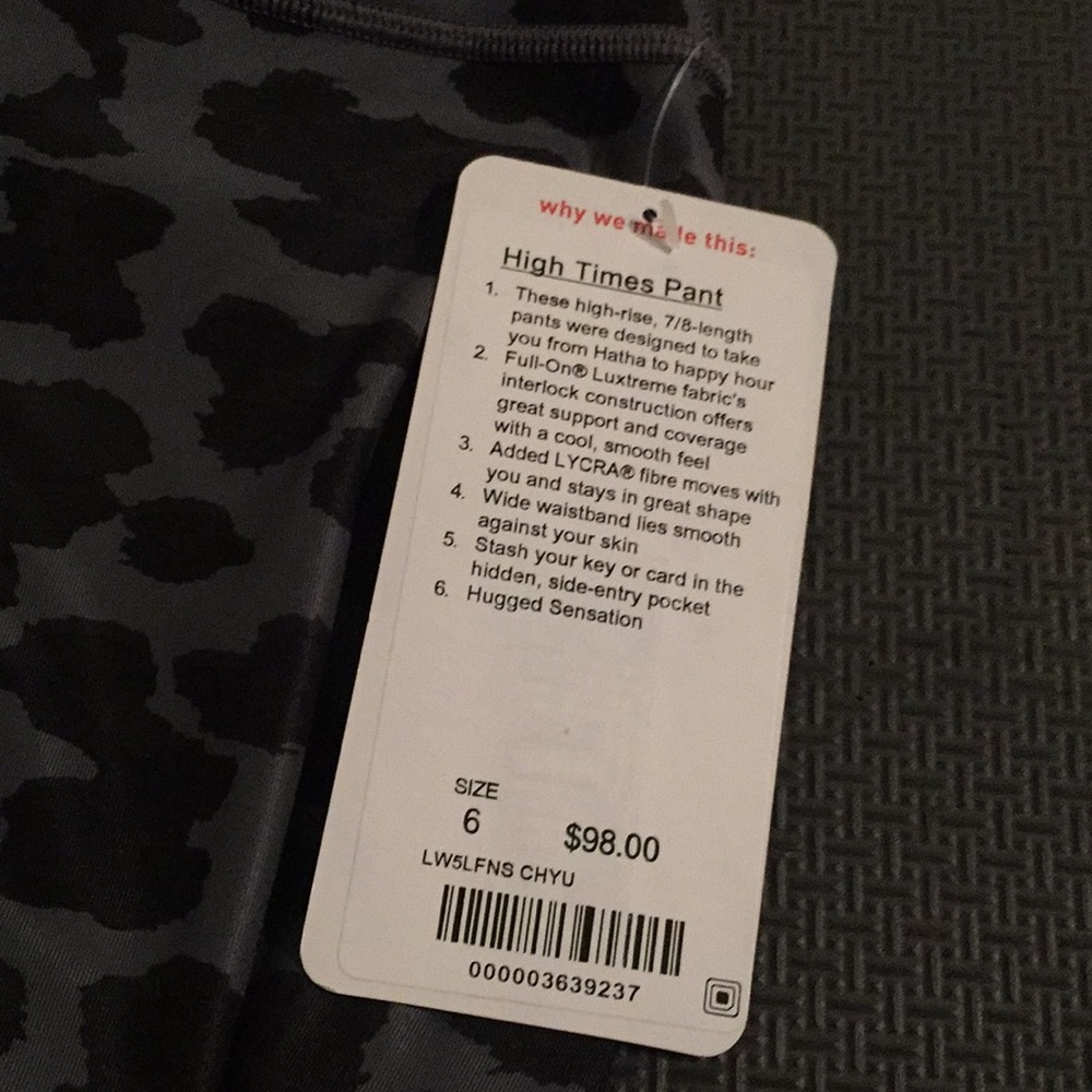 Brand new Lululemon cropped leggings